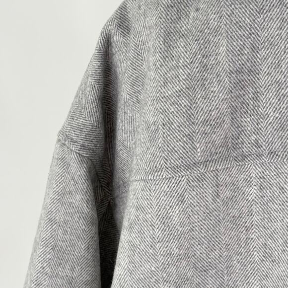 NWT Favorite Daughter THE NICO BOMBER Size XXL in Grey Wool Blend - Picture 11 of 13